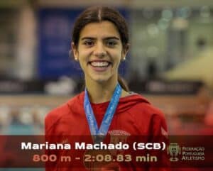 Mariana Machado campeã nacional nos 1500 metros pista coberta