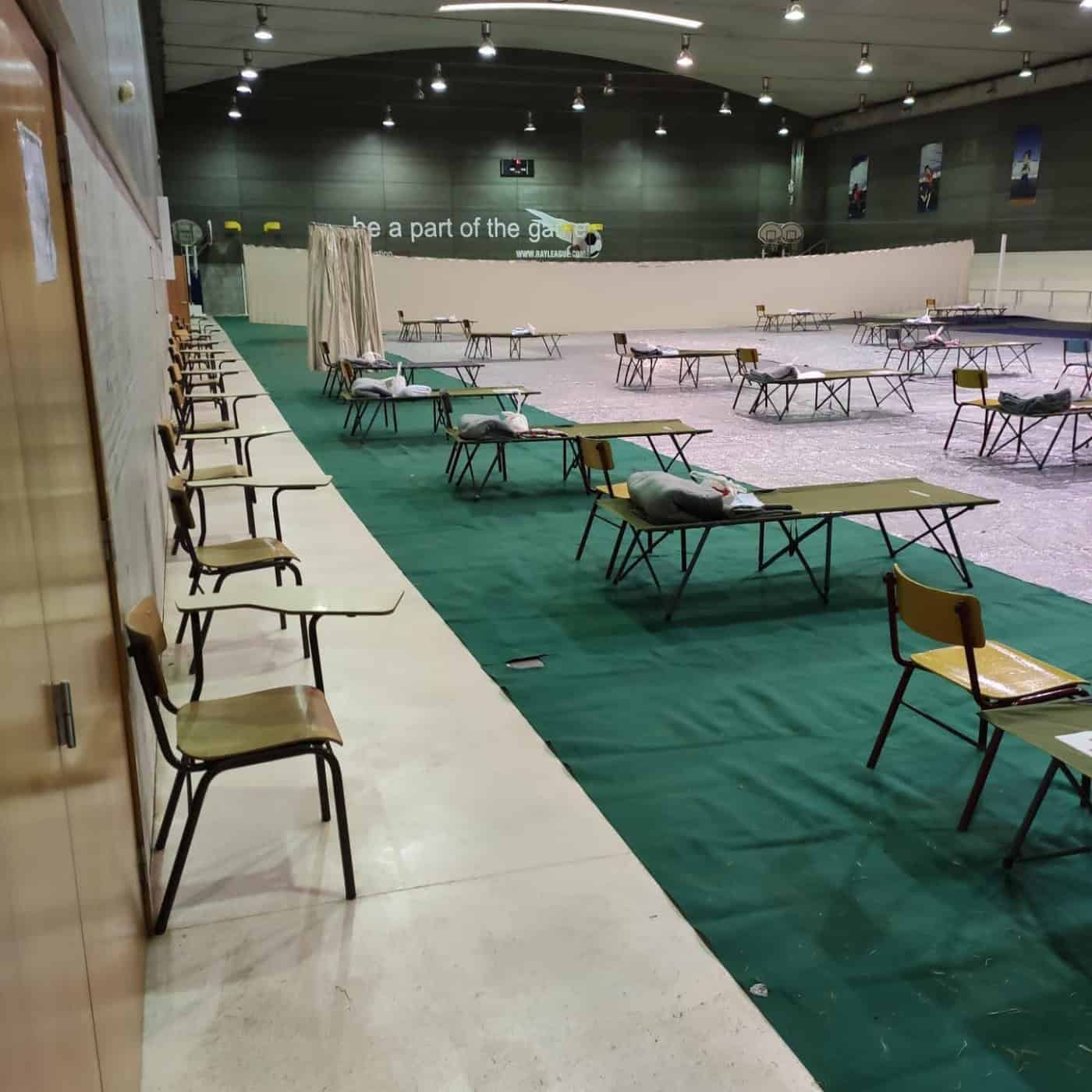 Pavilhão da EB 2,3 de Nogueira acolhe pessoas sem-abrigo de Braga