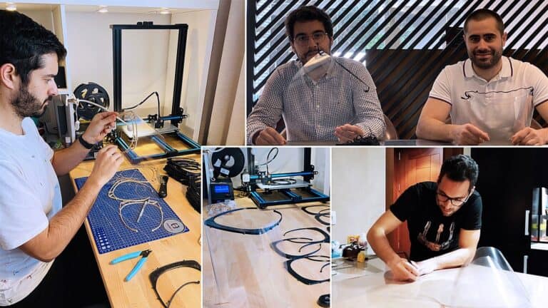 Antigos alunos da UMinho ajudam na produção de milhares de viseiras para oferecer