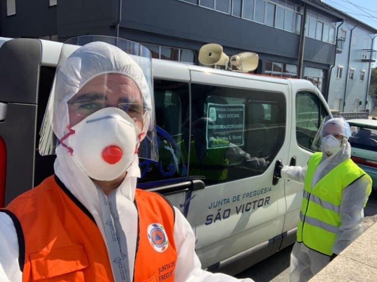 Junta de S. Victor ajuda famílias com presidente e 60 voluntários no terreno