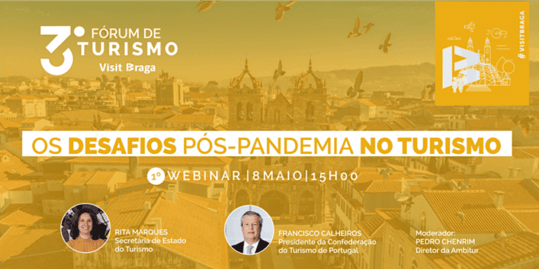 Braga. Arranca hoje ciclo de webinars dedicado ao turismo