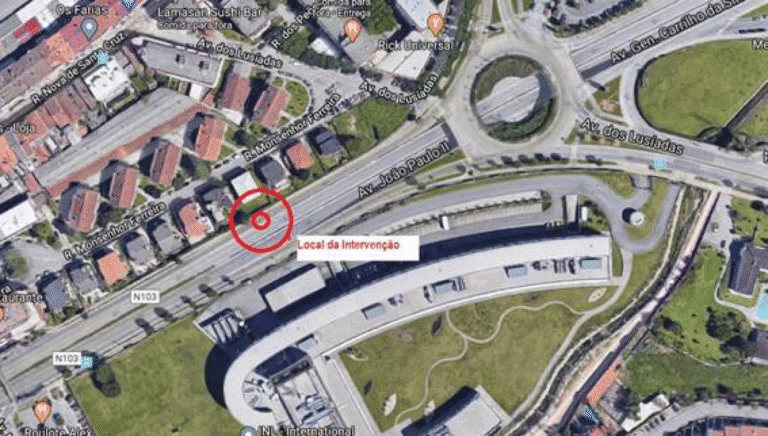 Atenção. Trabalhos na Avenida João Paulo II&nbsp;