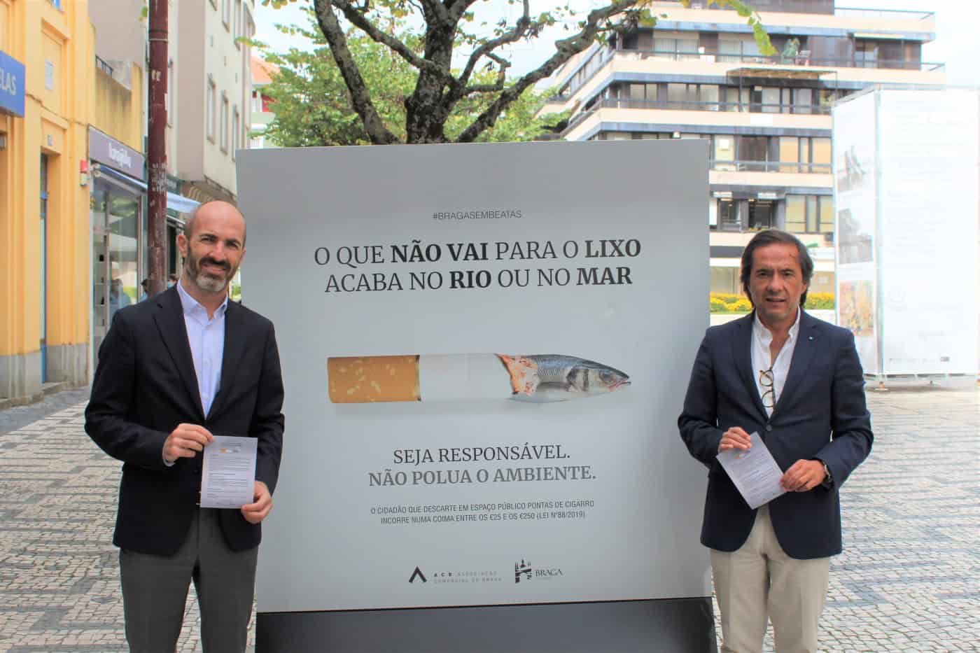 Braga lança campanha de sensibilização contra beatas no chão