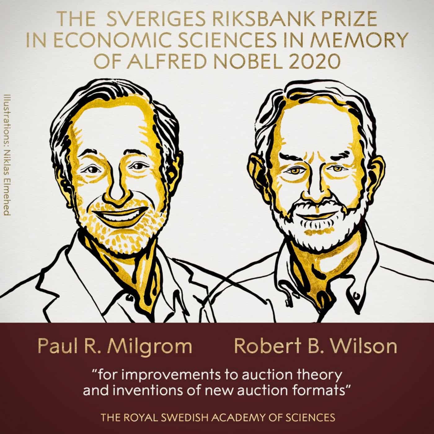 Paul Milgrom e Robert Wilson ganham Nobel de Economia 2020