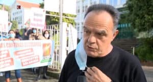 Trabalhadores das cantinas escolares em protesto contra a precariedade&nbsp;