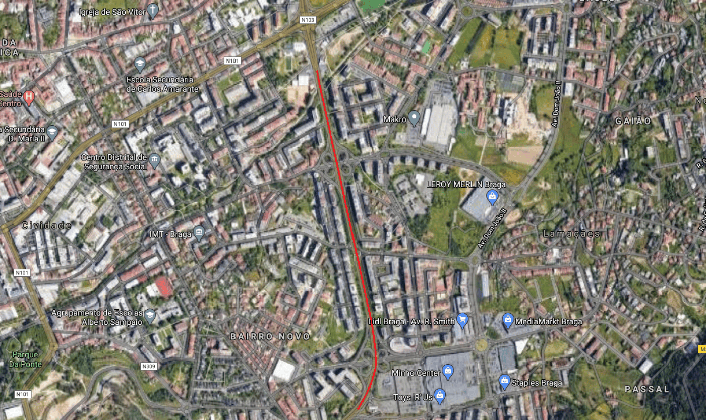 Condicionamentos à normal circulação na Av. Frei Bartolomeu dos Mártires