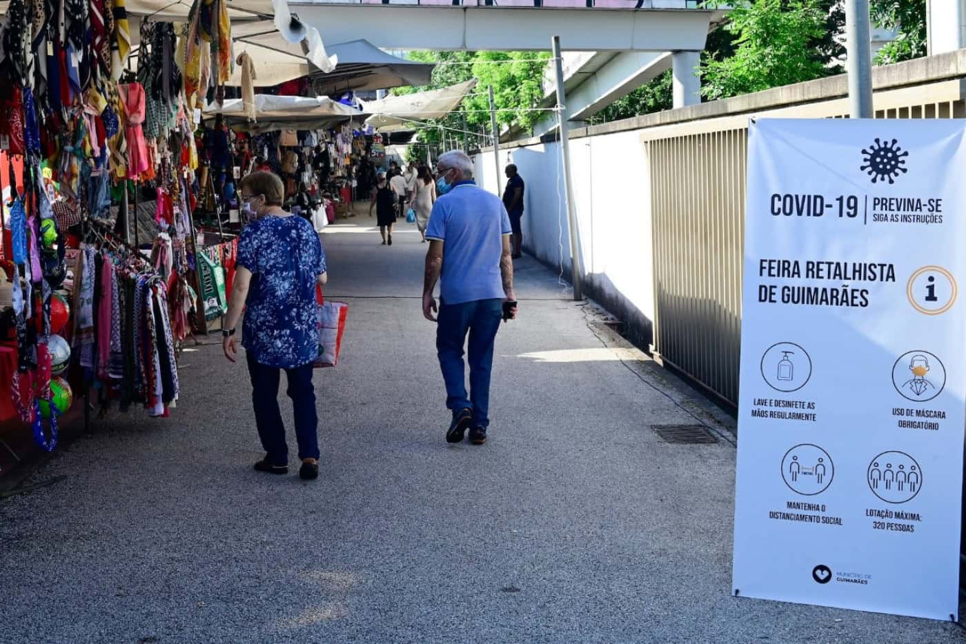 Feirantes e comerciantes isentos de taxas em Guimarães