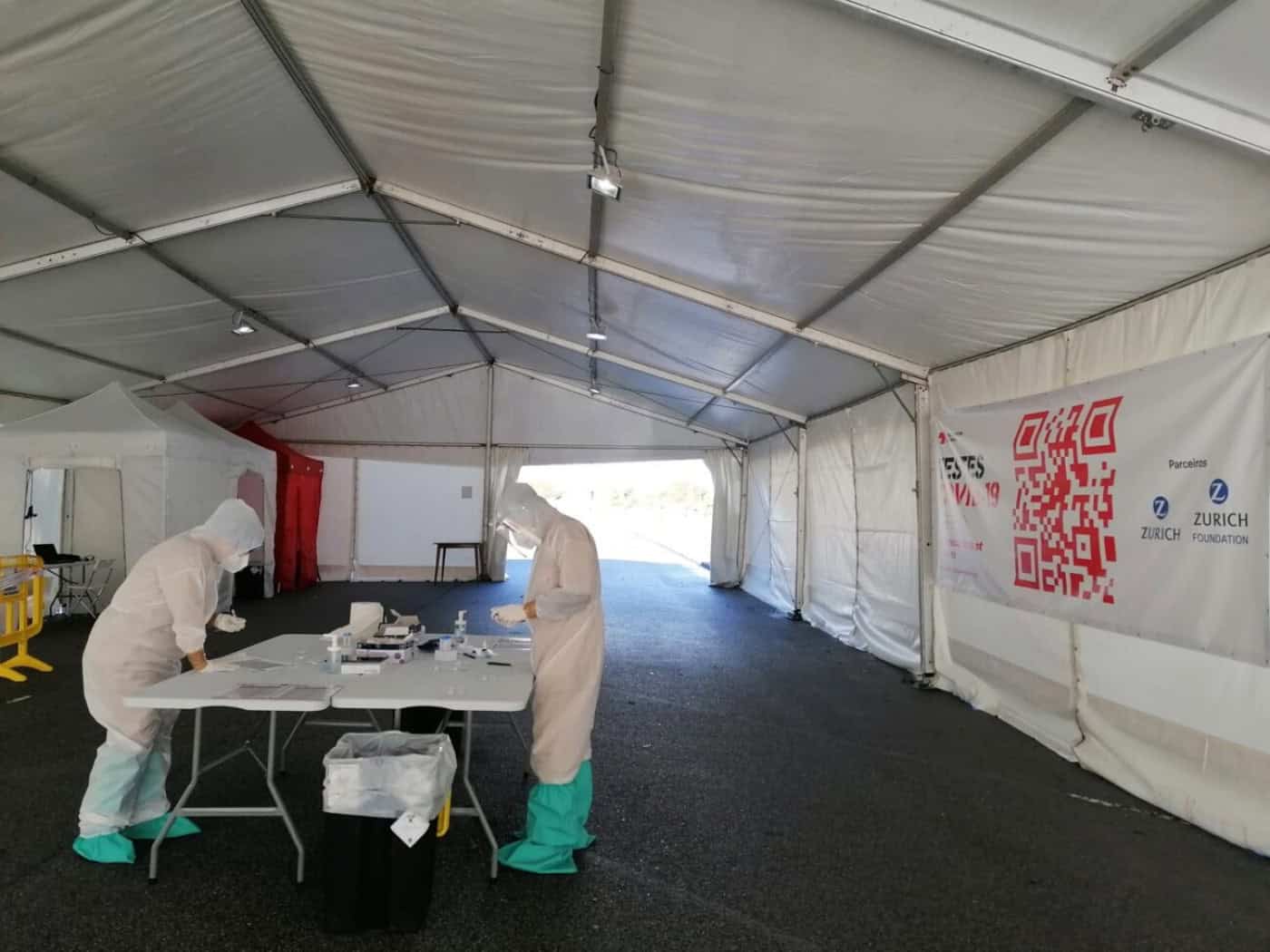 Cruz Vermelha já está a realizar testes PCR