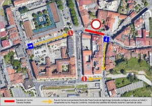 Trânsito condicionado na Travessa do Carmo&nbsp;