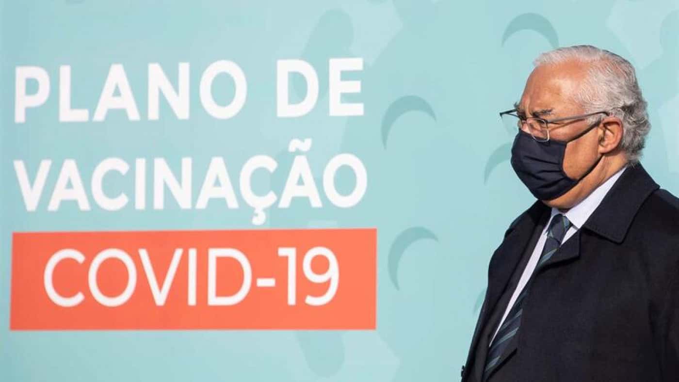 Primeiro-ministro define objetivo de vacinar 1,4 milhões de portugueses até abril