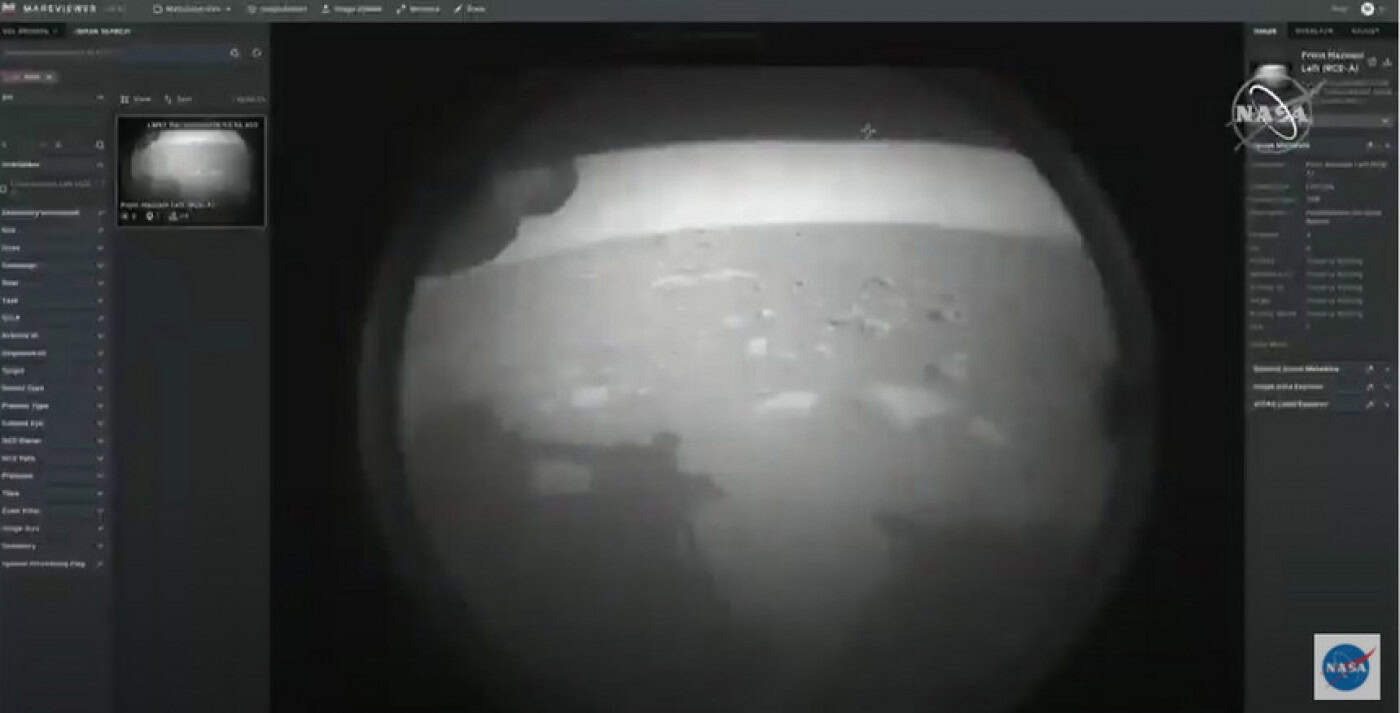 "Aterragem bem sucedida! Perseverance em segurança em Marte!"