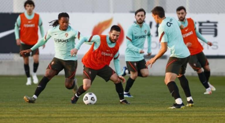 Portugal realizou primeiro treino em Turim