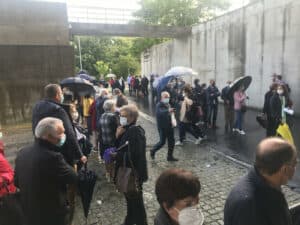 Guimarães. Após fuga de gás nas imediações do Multiusos, vacinação já retomou