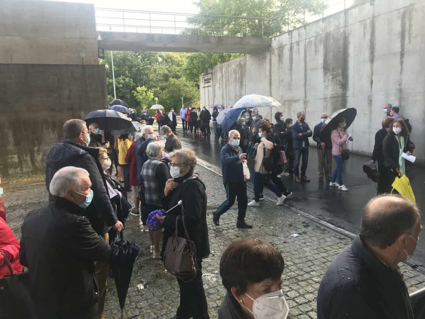 Guimarães. Após fuga de gás nas imediações do Multiusos, vacinação já retomou