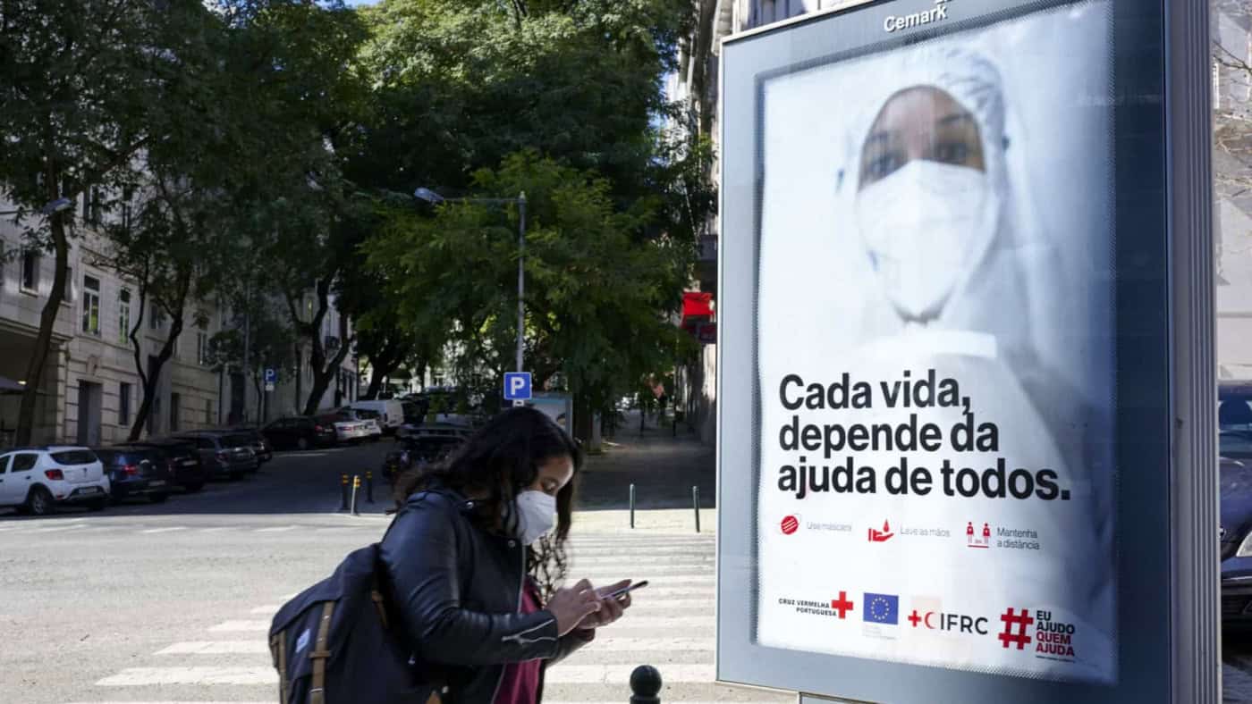 Portugal com mais 1 óbito e 268 novos casos de covid-19