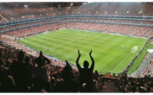 Jogo entre seleções de Portugal e Espanha com 15 mil espetadores no estádio&nbsp;