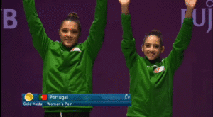 Rita Ferreira e Ana Teixeira conquistam ouro no Mundial de ginástica acrobática