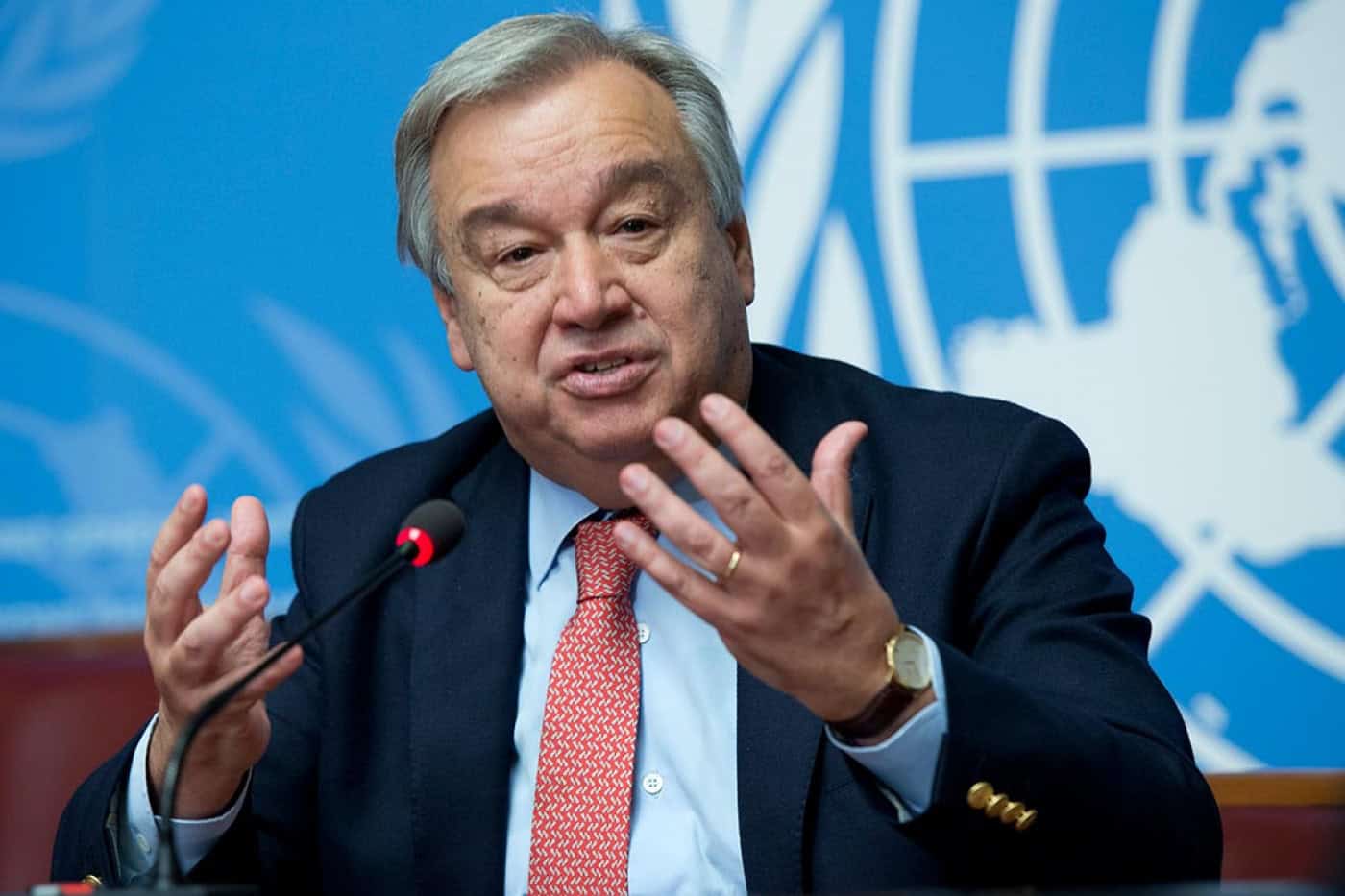 Guterres quer mundo unido para vacinar 40% da população mundial até final do ano