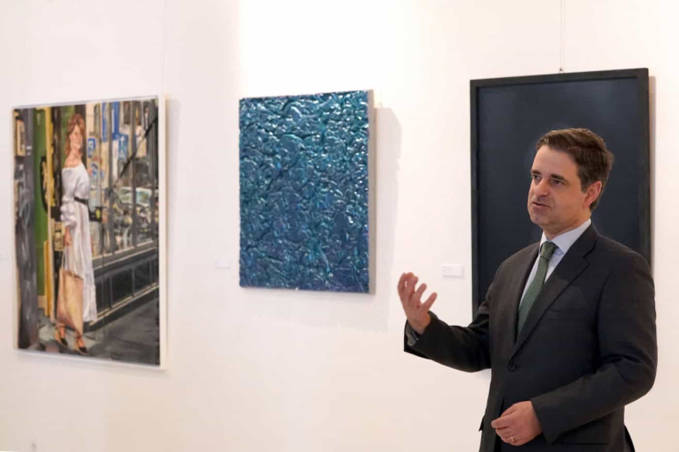 Trabalhos da Bienal de Pintura do Eixo Atlântico expostos na BLCS