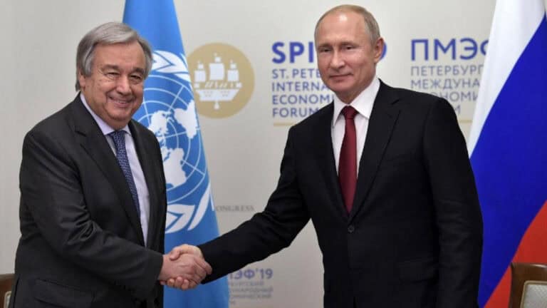 Guterres reúne-se esta terça-feira com Putin
