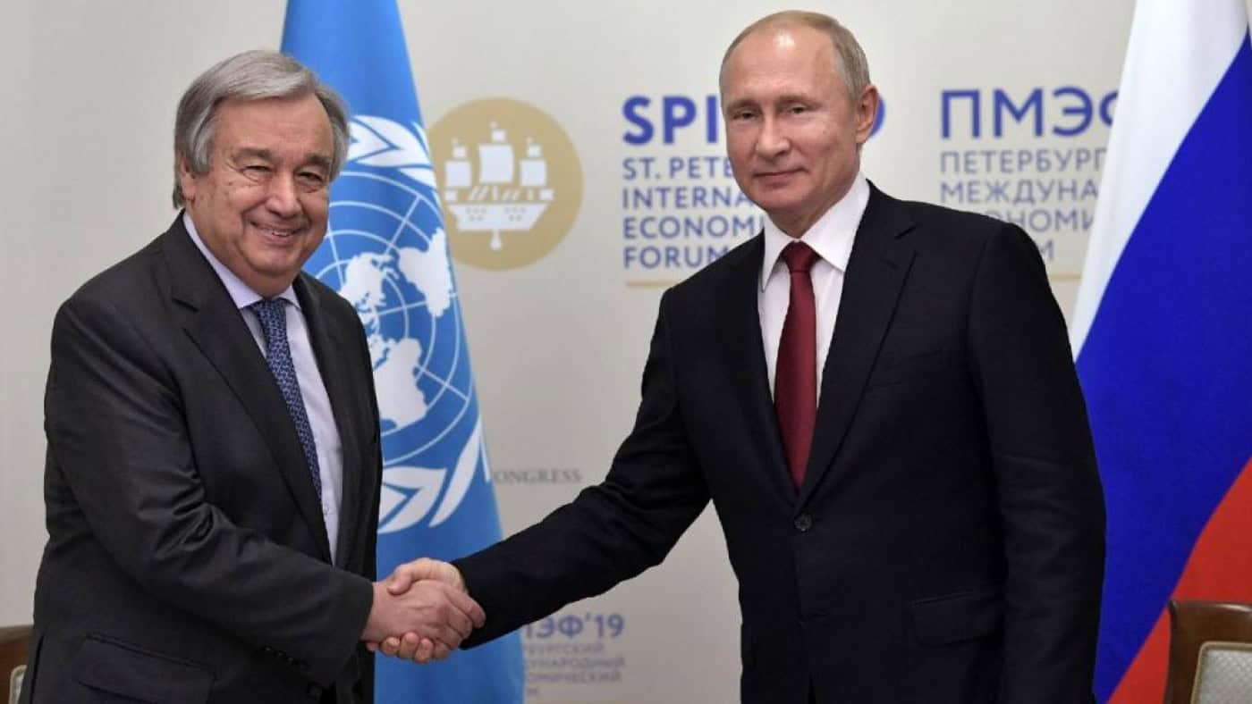 Guterres reúne-se esta terça-feira com Putin