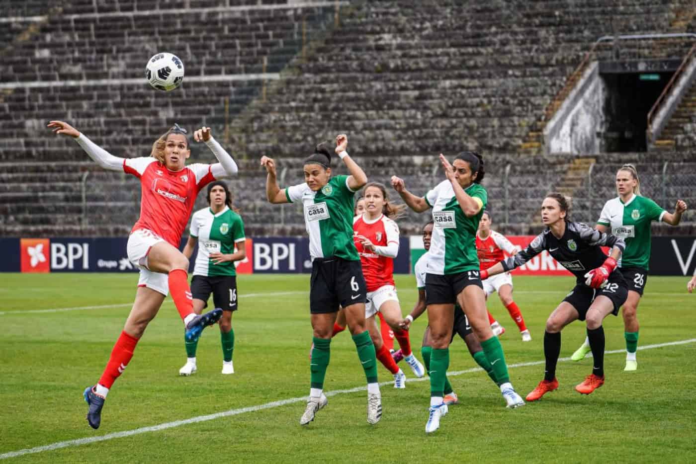 Equipa feminina do SC Braga vence Sporting mas despede-se da Taça