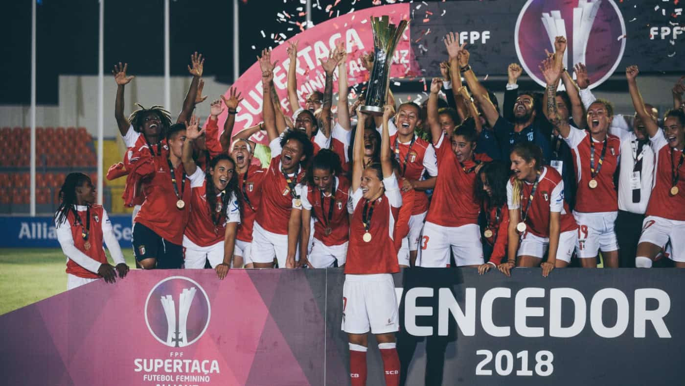 Futebol feminino. Benfica-SC Braga e Sporting-FC Famalicão nas meias-finais da Supertaça