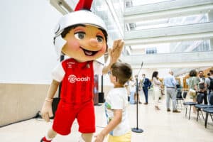 Nova decoração da ala de Pediatria do Hospital inspirada na mascote do SCB