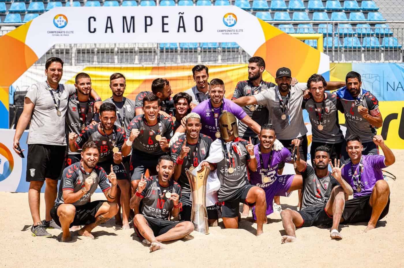 SC Braga sagra-se bicampeão nacional de futebol de praia