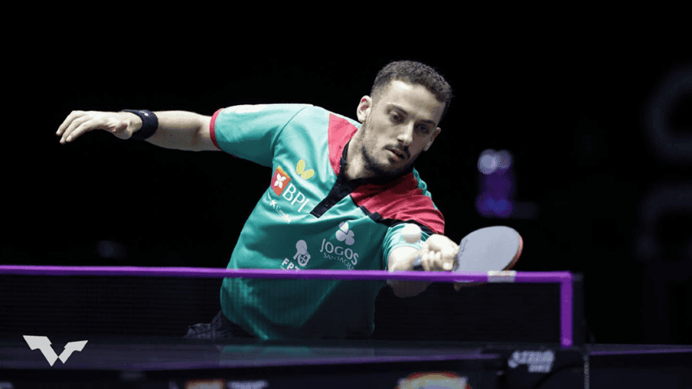 Marcos Freitas na segunda ronda de singulares masculinos de ténis de mesa