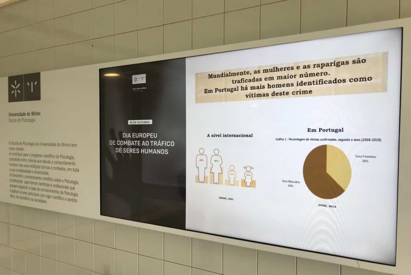 Escola de Psicologia inaugura exposição sobre tráfico de seres humanos