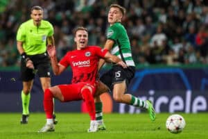 Sporting perde com Eintracht Frankfurt e cai para a Liga Europa