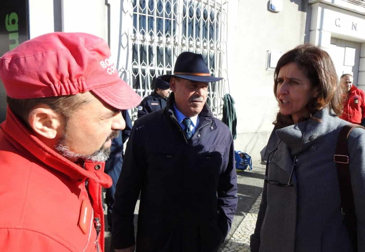 Secretária de Estado da Proteção Civil ouviu dificuldades das forças de Braga