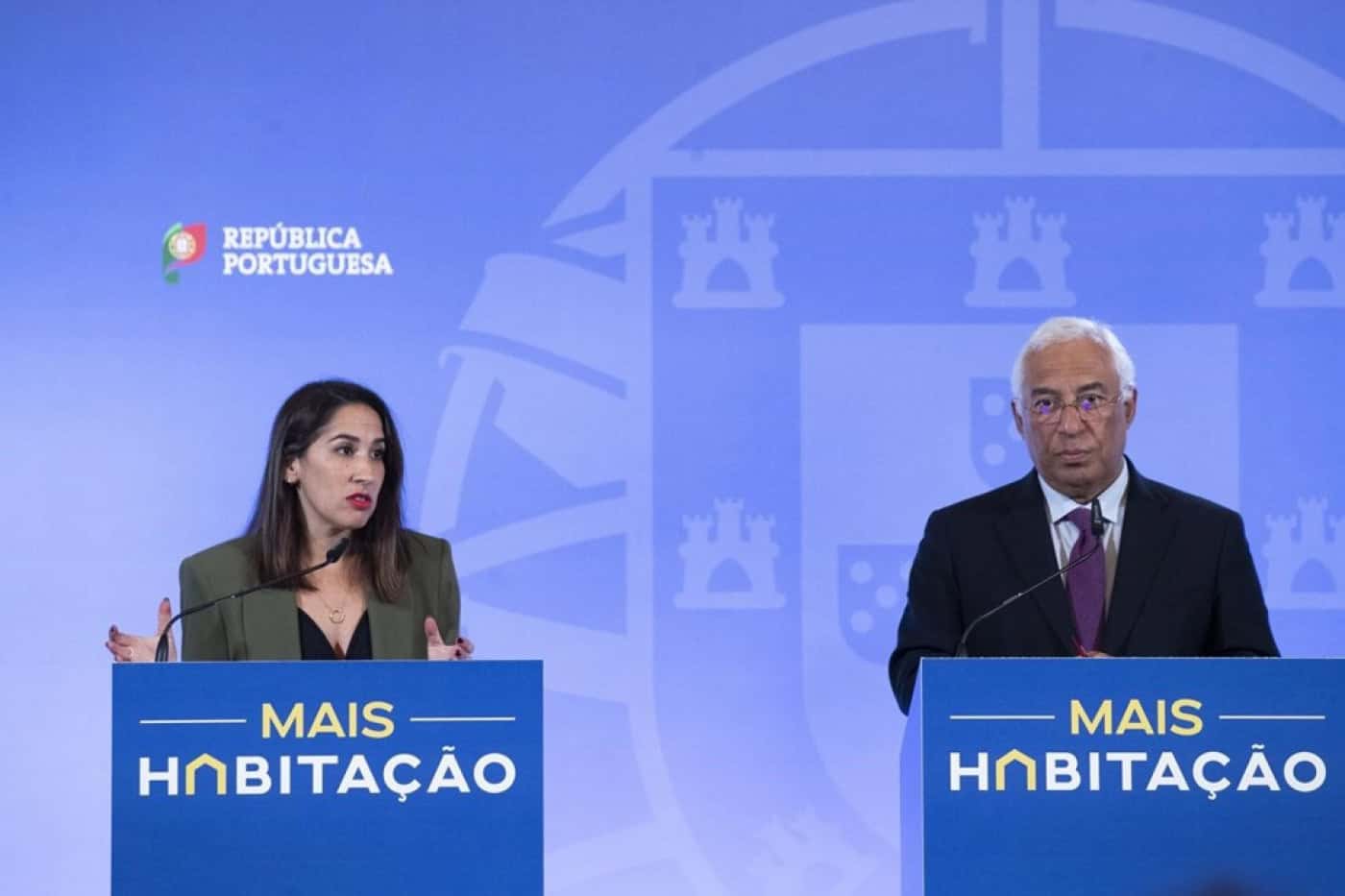 Costa e Marina Gonçalves em sessões promovidas pelo PS para explicar pacote da habitação&nbsp;