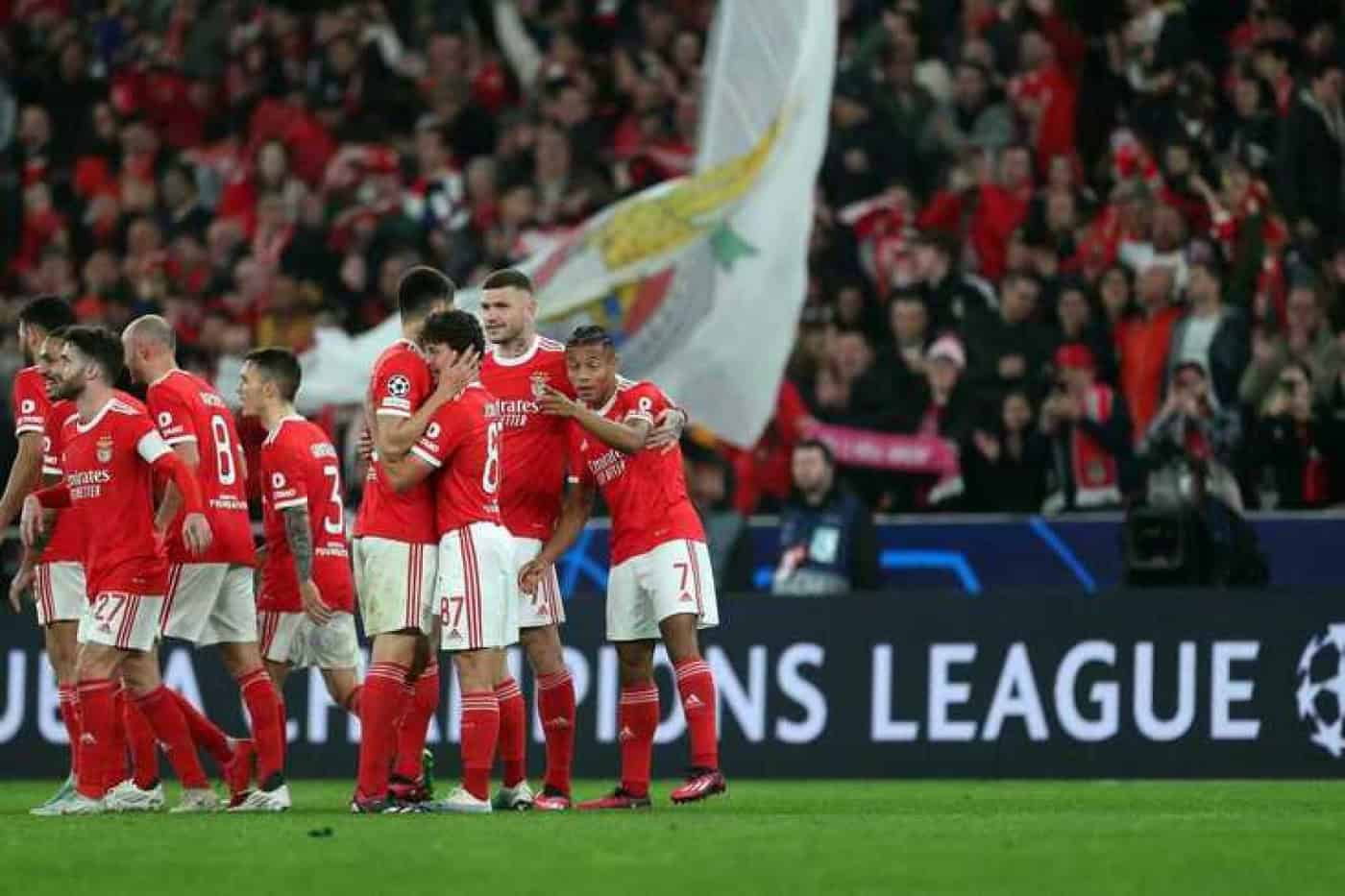 Benfica goleia Club Brugge e segue na Liga dos Campeões&nbsp;