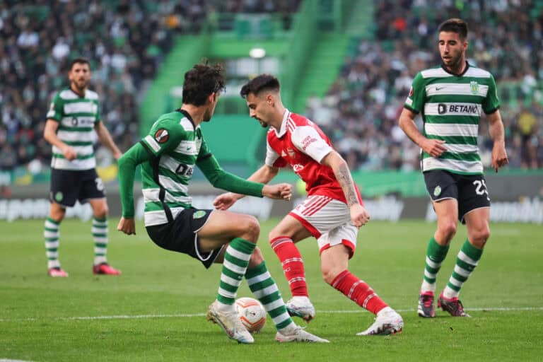 Sporting empata com Arsenal na primeira mão dos ‘oitavos’ da Liga Europa&nbsp;