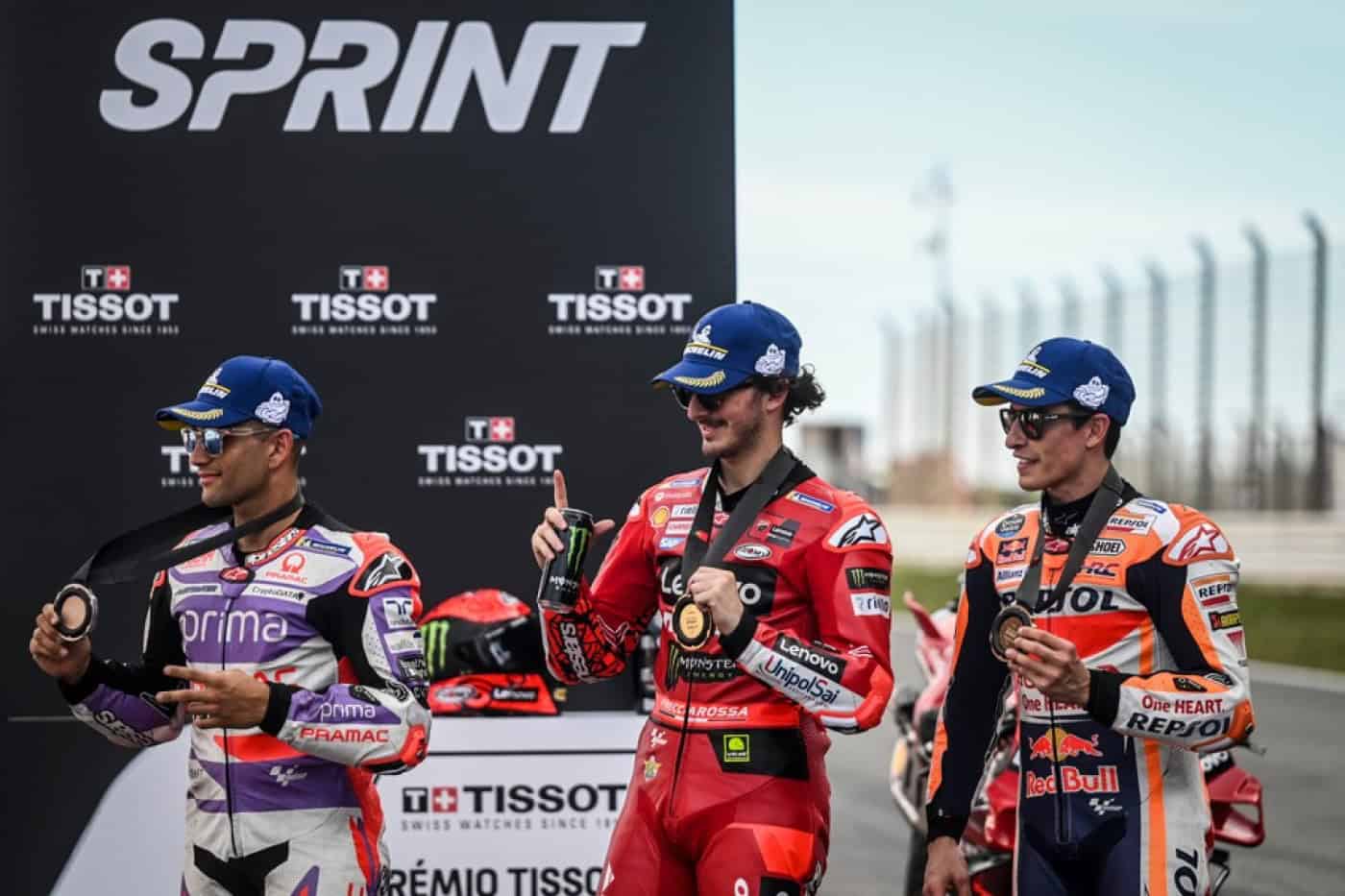 Campeão Bagnaia vence primeira sprint da história no GP Portugal de MotoGP
