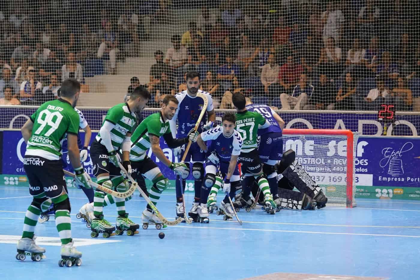 Óquei de Barcelos perde com o Sporting e está afastado da final do play-off do campeonato