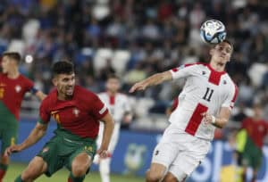 Euro sub-21: Portugal entra a perder frente à anfitriã Geórgia&nbsp;