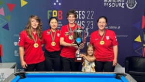 Equipa feminina de pool do SC Braga junta campeonato à Taça de Portugal