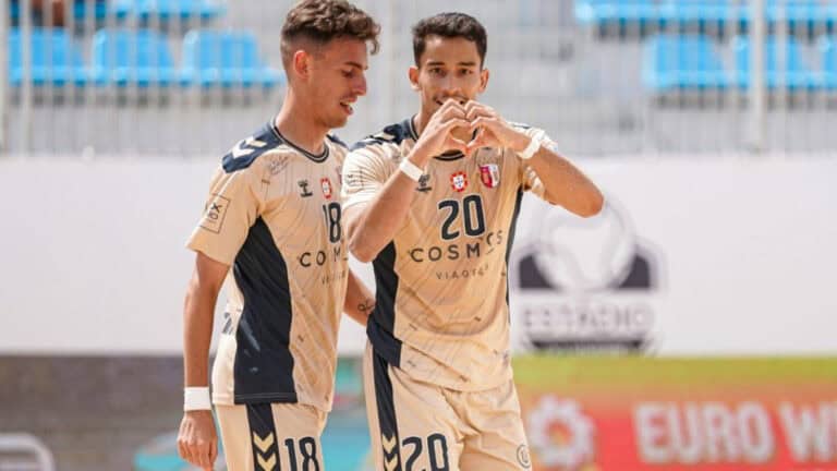 SC Braga segue em frente na Taça de Portugal de futebol de praia