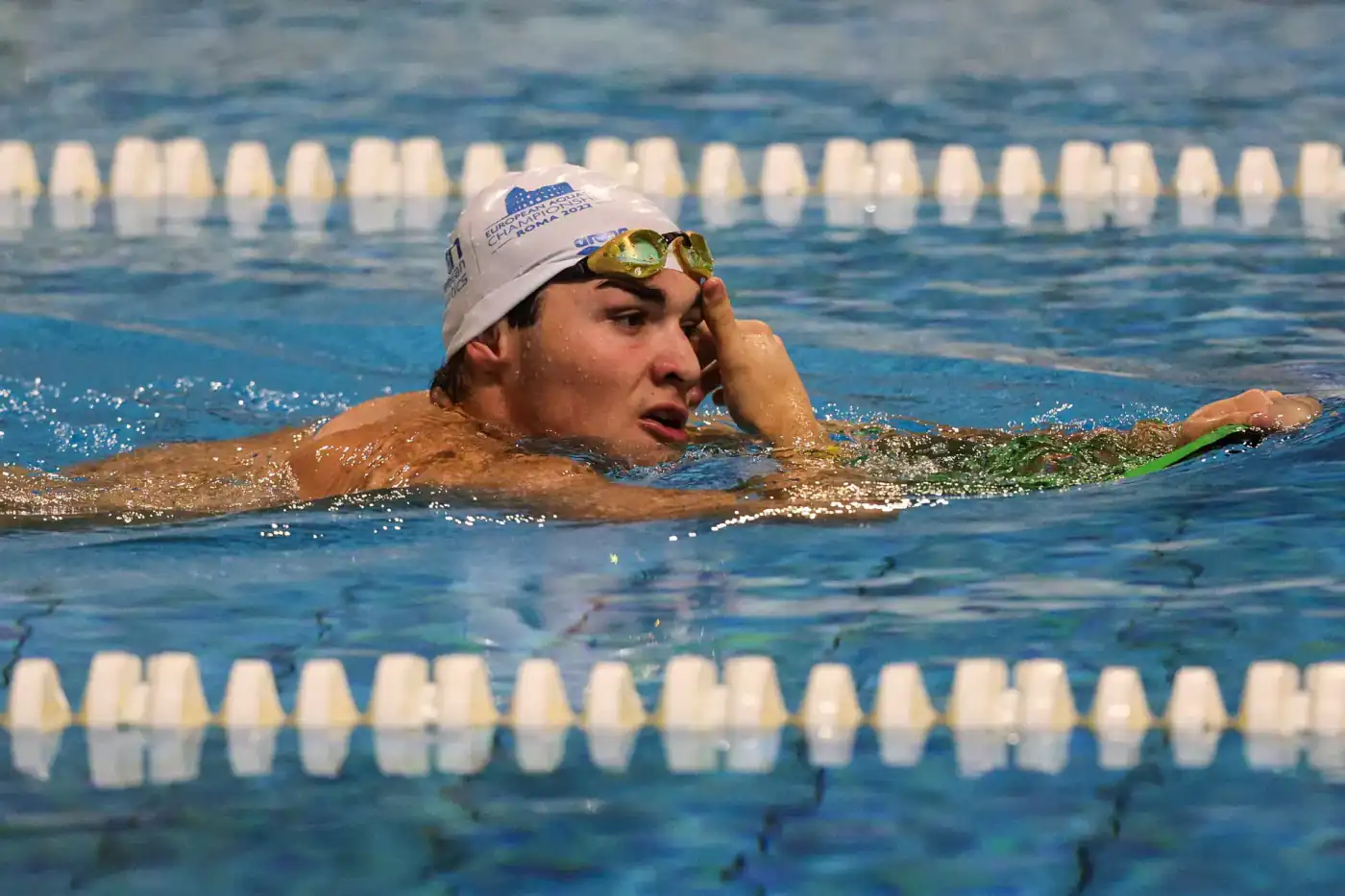 Diogo Ribeiro nas meias-finais dos 50 m mariposa dos Mundiais de natação