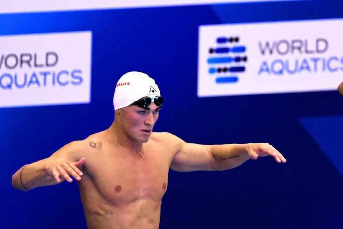 Diogo Ribeiro conquista prata nos 50 metros mariposa nos Mundiais de natação