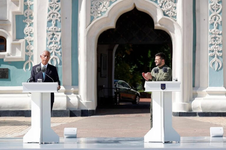 PR discursa em ucraniano e diz que Portugal apoiará sempre independência do país&nbsp;