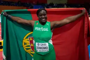 Auriol Dongmo bate recorde nacional do peso e leva bronze na Diamond League