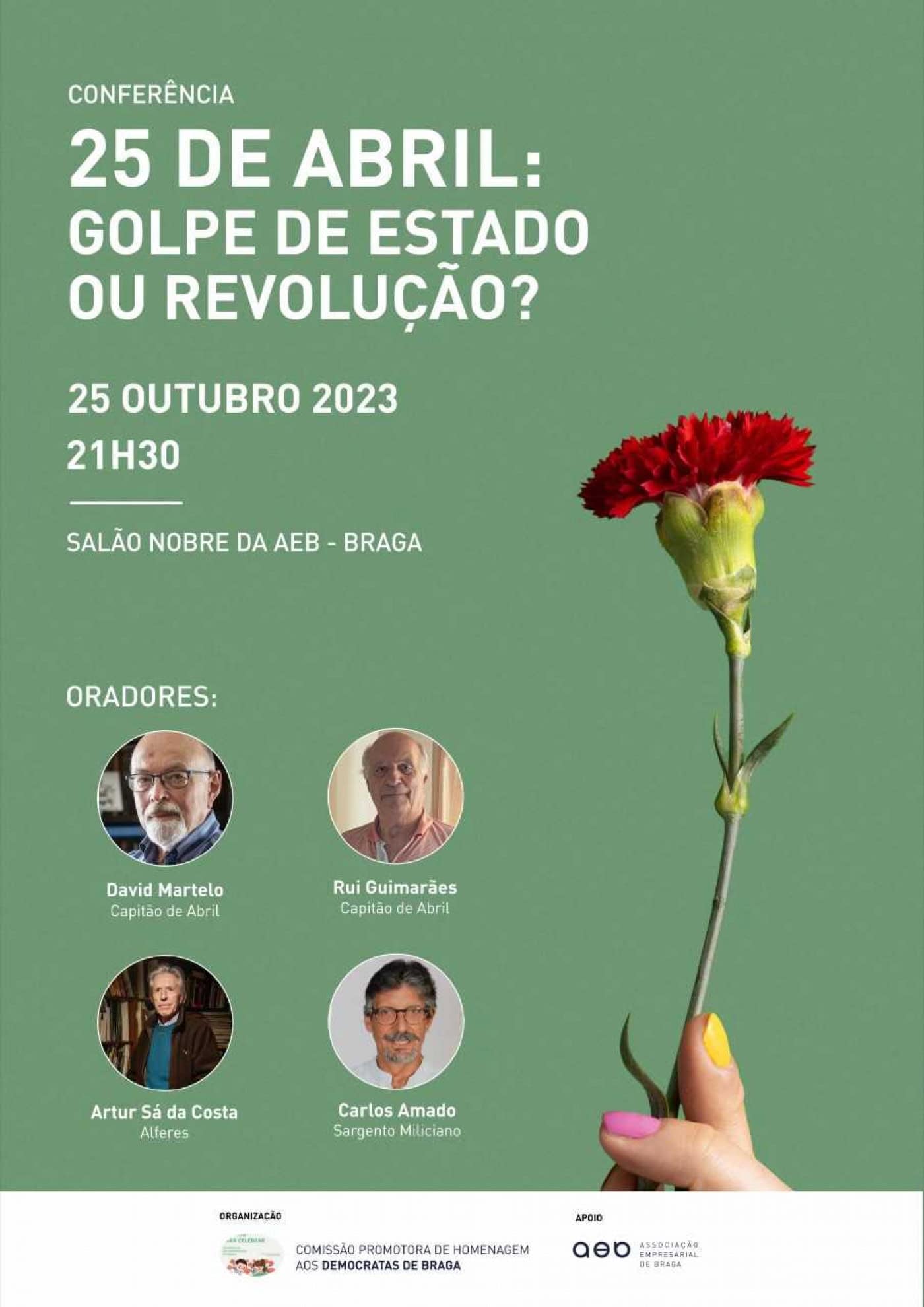 Novo debate em Braga. “25 de abril, golpe de estado ou revolução?”