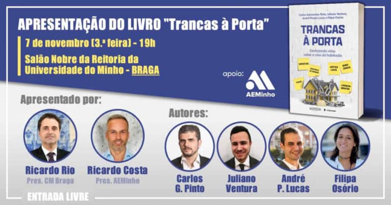 Livro sobre a crise da habitação apresentado na reitoria da UMinho