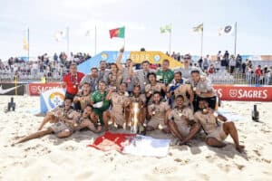 Cinco atletas e treinador de futebol de praia do SC Braga nomeados para&nbsp;Melhores do Ano&nbsp;