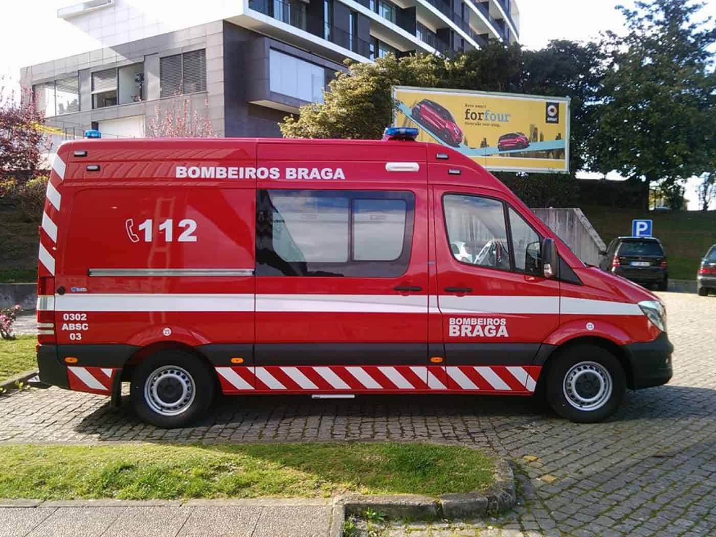 BVB com cinco ambulâncias de socorro, limitados na resposta caso macas fiquem retidas no hospital