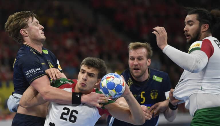 Portugal perde com Suécia e despede-se das meias-finais do Europeu de andebol&nbsp;